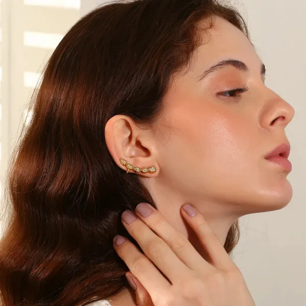 Gold_Waterdrop_Earclip_Stud_Earrings_For_Women